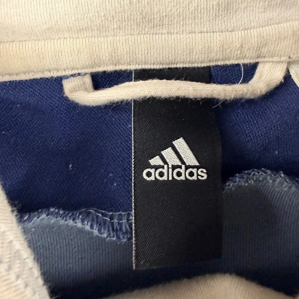 Adidas Mens L Large ZNE Short Sleeve Hoodie Blue CV3286 AZB001
